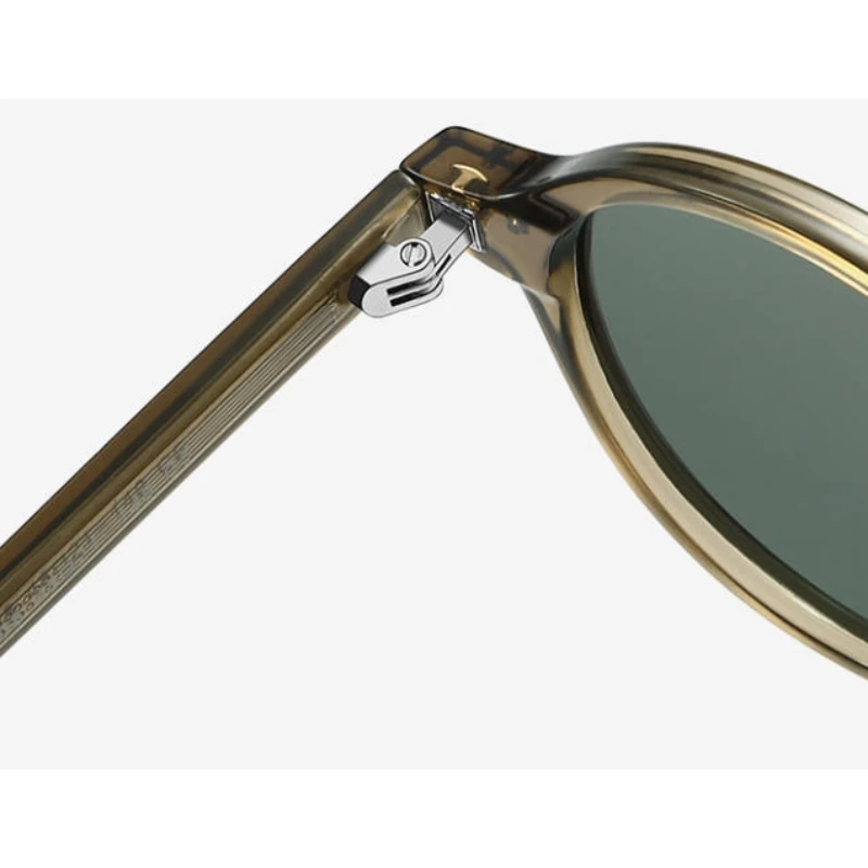 Personalized Polarized Fashionable Retro Round Frame Black Glasses Unisex Luxury Sunglasses_voghion.com