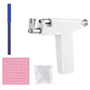 Pistola de oído blanco + 98Ear Stud + tapones para los oídos