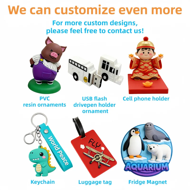 Customizable Soft PVC Waterproof Lightweight Hard-Wearing Fashion Key Chains Personalized 3D Logo Business Personal Gift_voghion.com