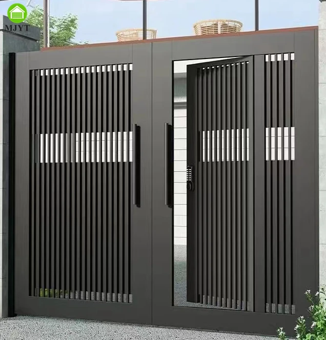 Latest Outdoor Main Gate Designs Modern Private Metal Aluminum ...