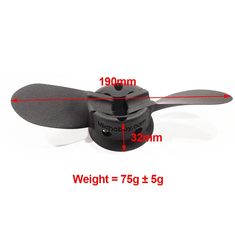 Michobby Efoil Propeller 3dprinted Folding Propeller For Mto6374wpc