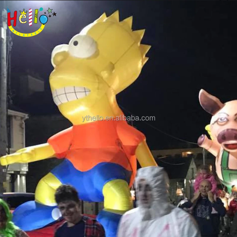 Giant Airblown Cartoon Character Balloon Model Homer Simpson Inflatable