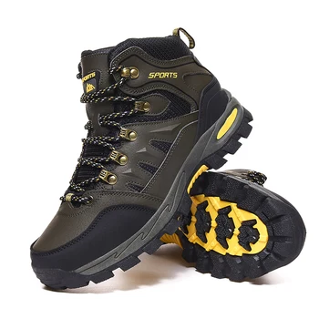 Autumn and winter new high-top outdoor sports sneakers wholesale plus size couple hiking shoes