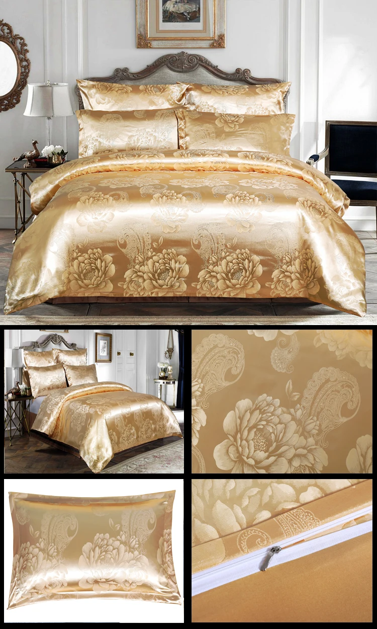 Luxury Satin Jacquard Comforter Set 7pcs For Saudi Arabia Market Buy