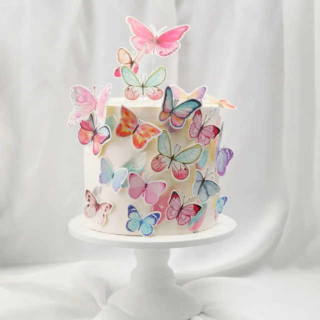 Butterfly baking decoration birthday cake decoration party decoration congratulations cake topper