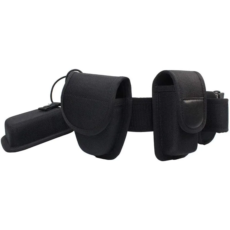 High Density Duty Web Belt Kit with Pouches Security Modular Camping and Everyday Use Duty Belt Heavy Duty Tactical Belts