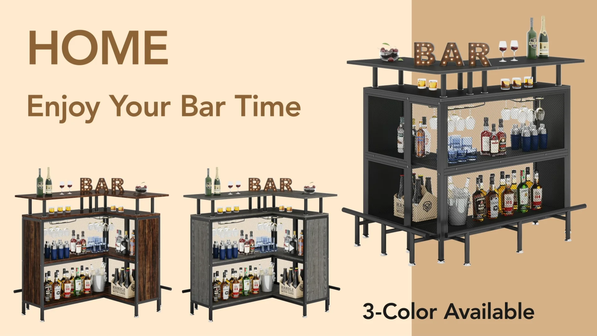 Black Leather portable mini bar with lock and accessories/tools 13x12x6