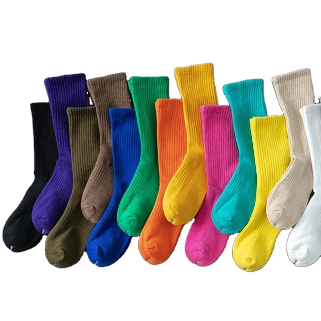Crews Casual Comfortable Men Women Ankle Socks Sport Color Cotton Blend Sock 