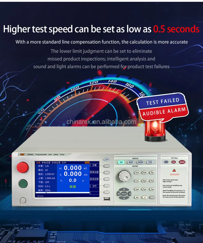 Rek Rk9961 Program Controlled Safety Regulation Comprehensive Tester Ac ...