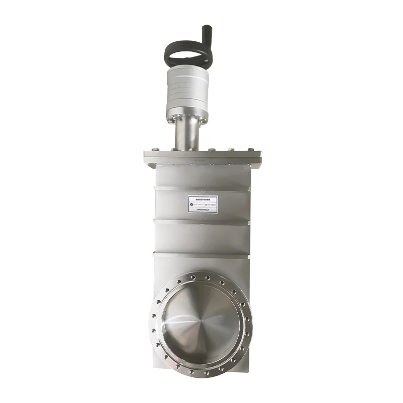 Power Operated Knife Gate Stainless Steel Manual Flapper Valve