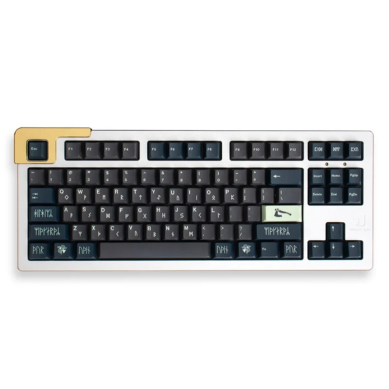 Wear-resistant Pbt Gmk Norse Cherry Profile Keycaps For Mechanical