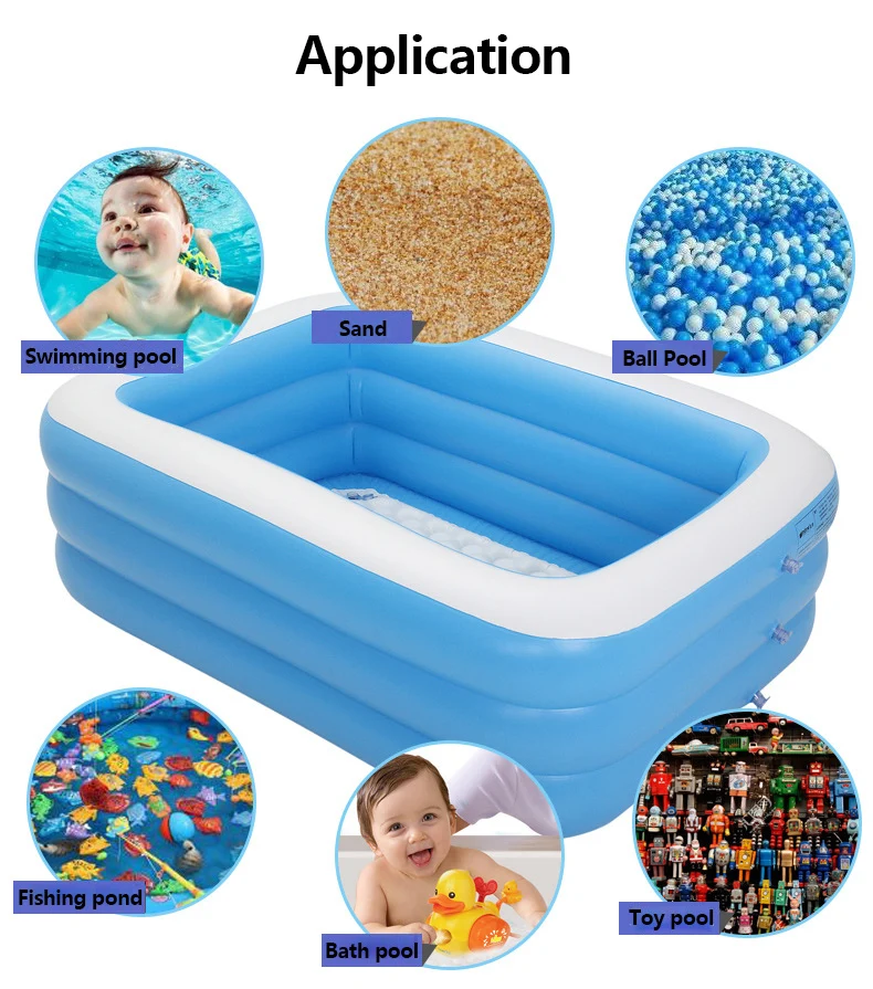 Портативный взрослый большой бассейн Детские бассейны плавание на открытом