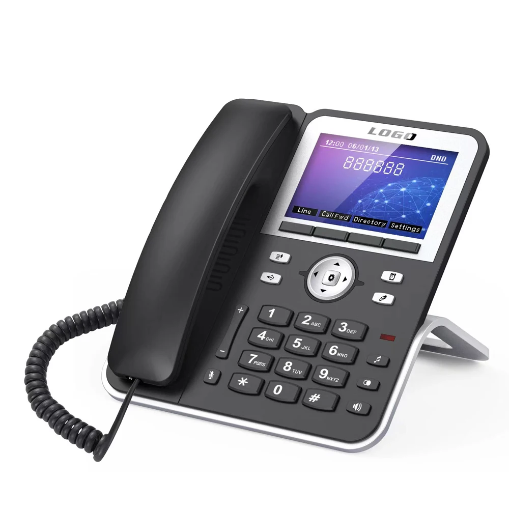 2022 New Voip Business Ip Phone With 4 Sip Lines Account Compatible ...