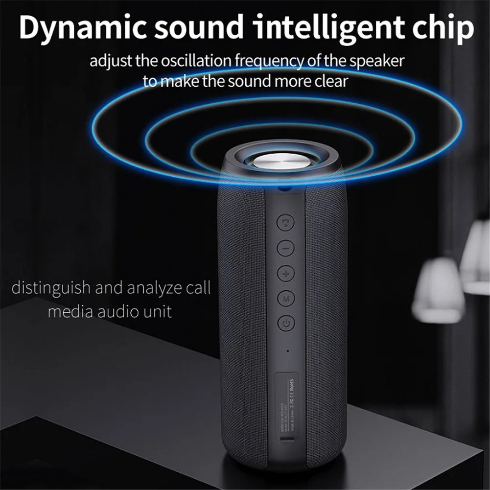 2021 Newest Portable Speaker with Bluetooth Waterproof Outdoor Bluetooth Speakers Music Speaker with AUX/ SD/ USB Slot - ANKUX.COM