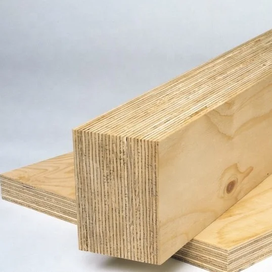 Factory Directly Customized Poplar Eucalyptus  Structure LVL Timber Beam Laminated Veneer Timber