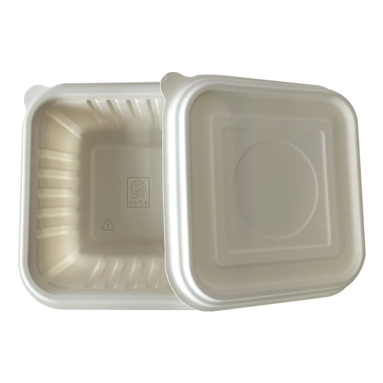 Disposable 100% Natural Compostable Sugarcane Clamshell Biodegradable Take Out Food Containers Bagasse Packaging Lunch Box