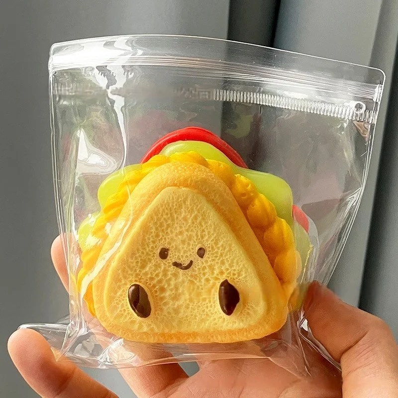 Super Thick Sandwich Toast Kneading Relaxing Toy Sandwich  Kneading Water Feeling  Kneading  TPR Ball  Stress Ball