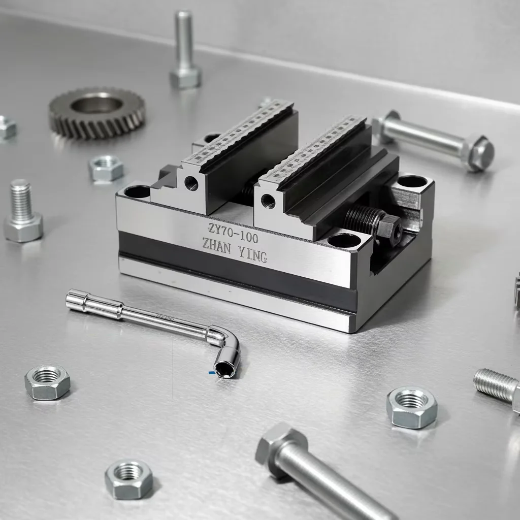 TEBAK Wholesale Precision  ZY70-100 Styleuniversal Vice 4-axis 5-axis Universal Vice Precision Vise CNC Vise Self Centering Vise