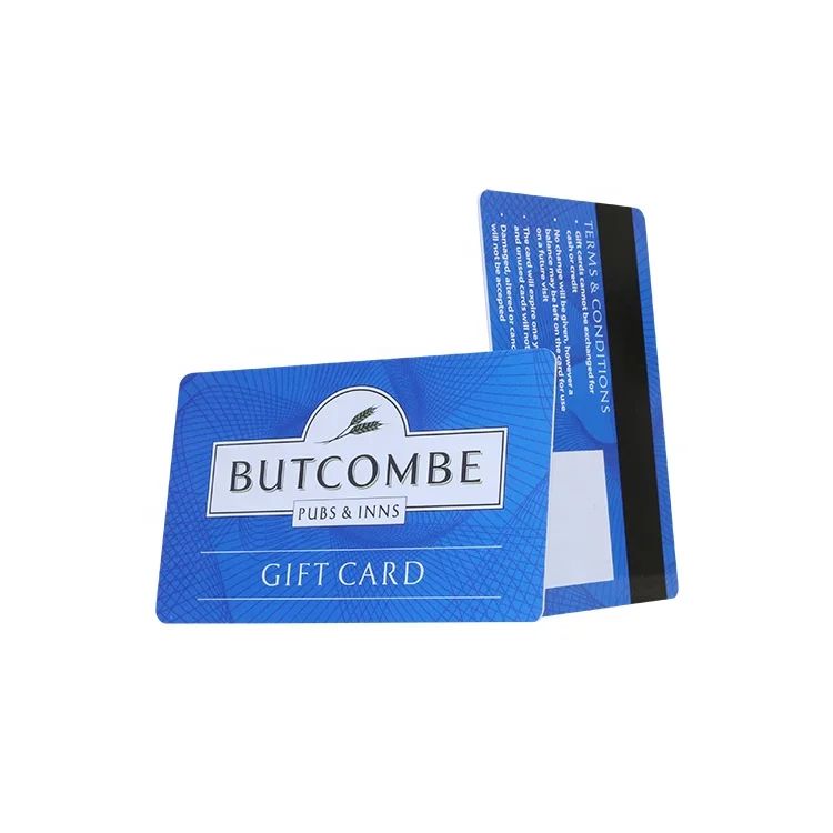Free Sample Customized Plastic Magnetic Stripe Membership Cards Printing PVC Gift VIP Card