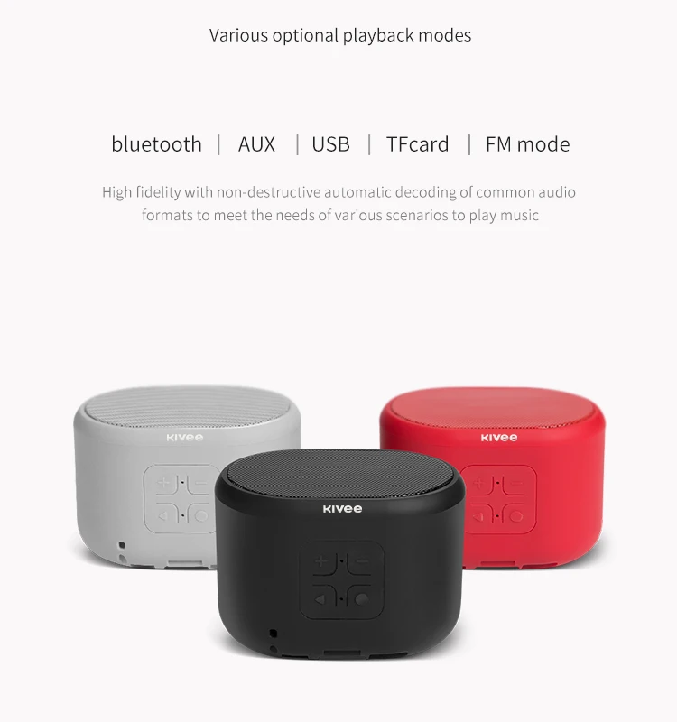 KIVEE High fidelity wireless portable with cheap price blue tooth portable audio bt portable waterproof blue tooth speaker - ANKUX.COM