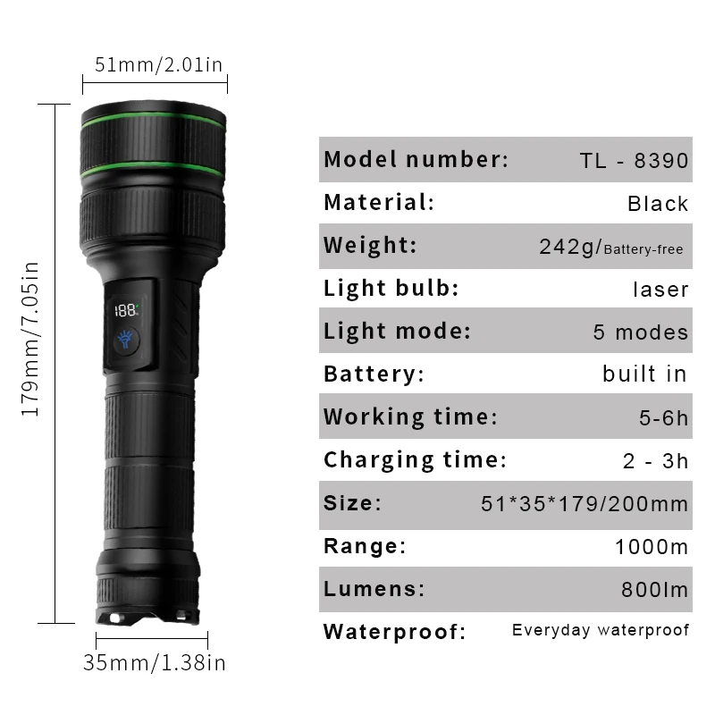 product high lumens power bank usb rechargeable zoomable led waterproof long range powerful led torches light tactical flashlights-14