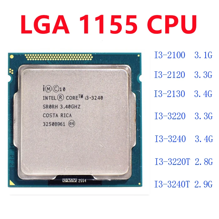 コンピューター コア I3-2130 I3 2130 3.4 GHz デュアルコア CPU プロセッサ 3M 65W LGA 1155 アクセサリー インテル Core i3 2130 BOX 価格比較 - 価格.com