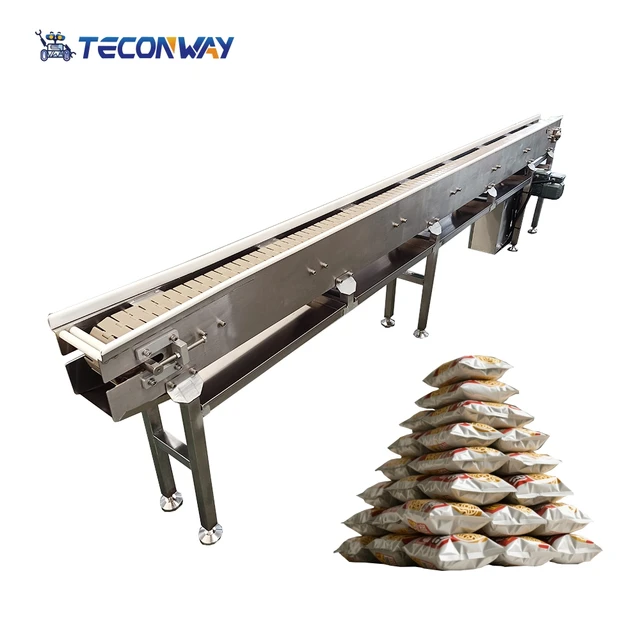 Over 25 Years of Experience FACTORY Customized POM & SUS304 Collecting Conveyor with SEW Motor for Pillow Noodle Production Line 3