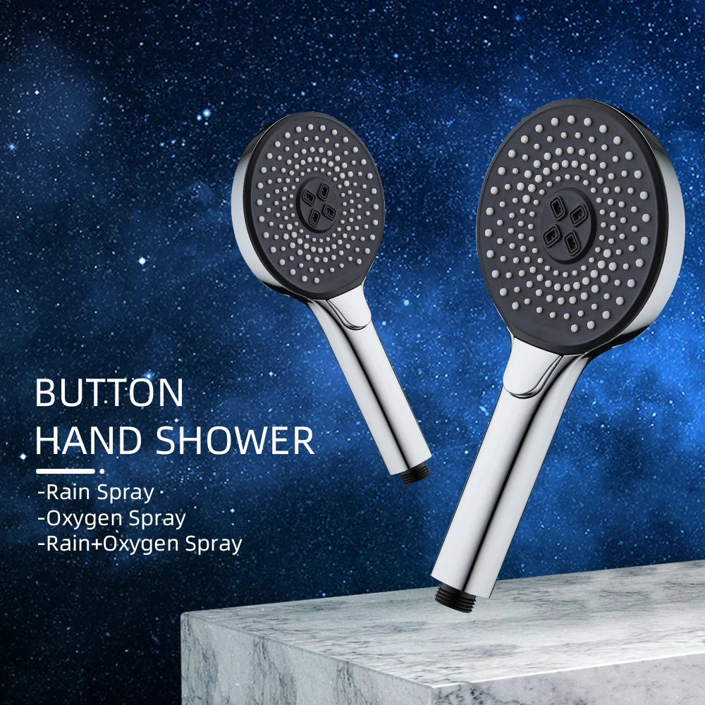 Shower Head With 3 Spray Modes High Pressure Water Saving Spray Soft