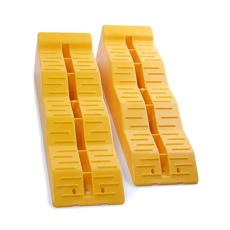 RV Leveler Ramp Wheel Chocks for RV Leveling Ramps Camper / Trailer on Stabilizing Uneven Ground and Parking