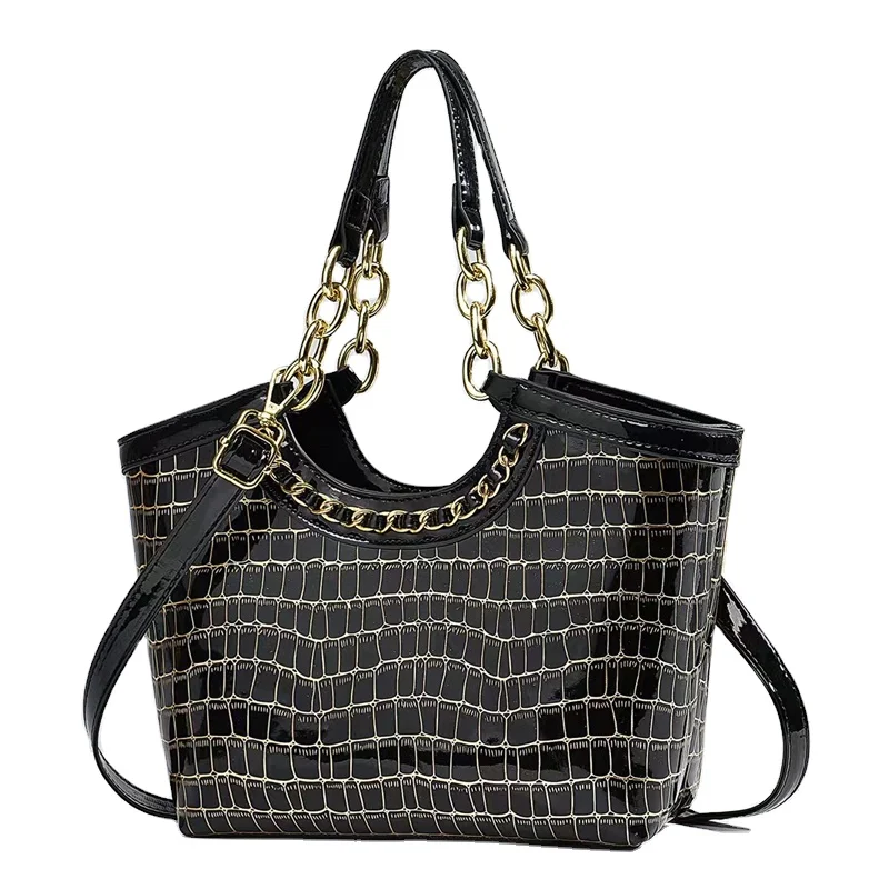 New Retro Versatile Large Capacity Fashionable Elegant and Simple Elegance Casual Women's Shoulder Bags