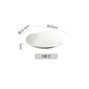 9inch jianyue soup plate - white porcelain