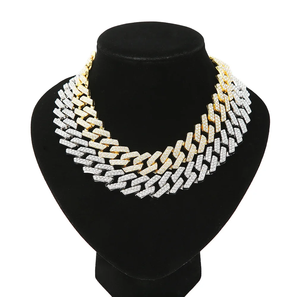 20MM Hip Hop Iced Out Miami Diamond Bling Men's Gold Plated Cuban