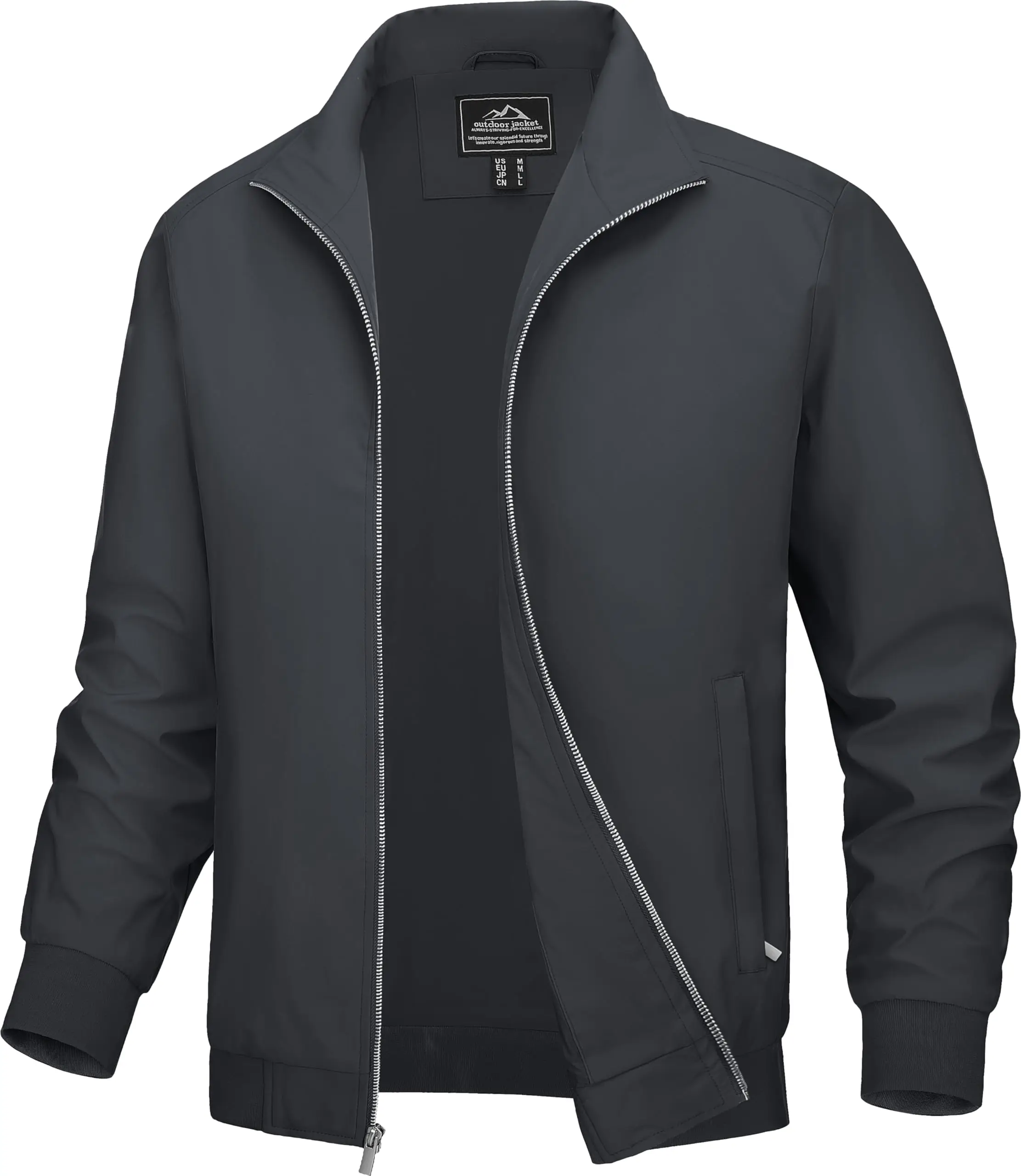 High Quality Custom Logo Wind Breaker Jacket Wholesale Men Windproof  Custom Winter Spring Jacket Coats for Men