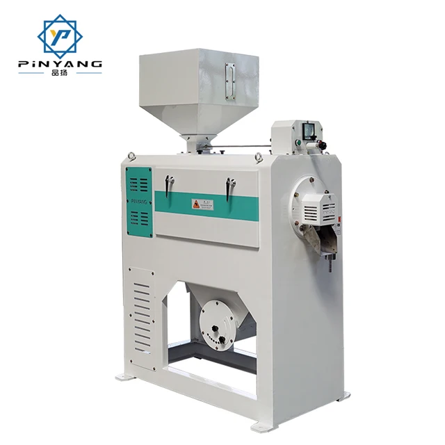 High-Efficiency Rice Whitener 2-5 Tons Per Hour Capacity Low Rice Temperature Excellent Bran Removal Effect Featuring Motor