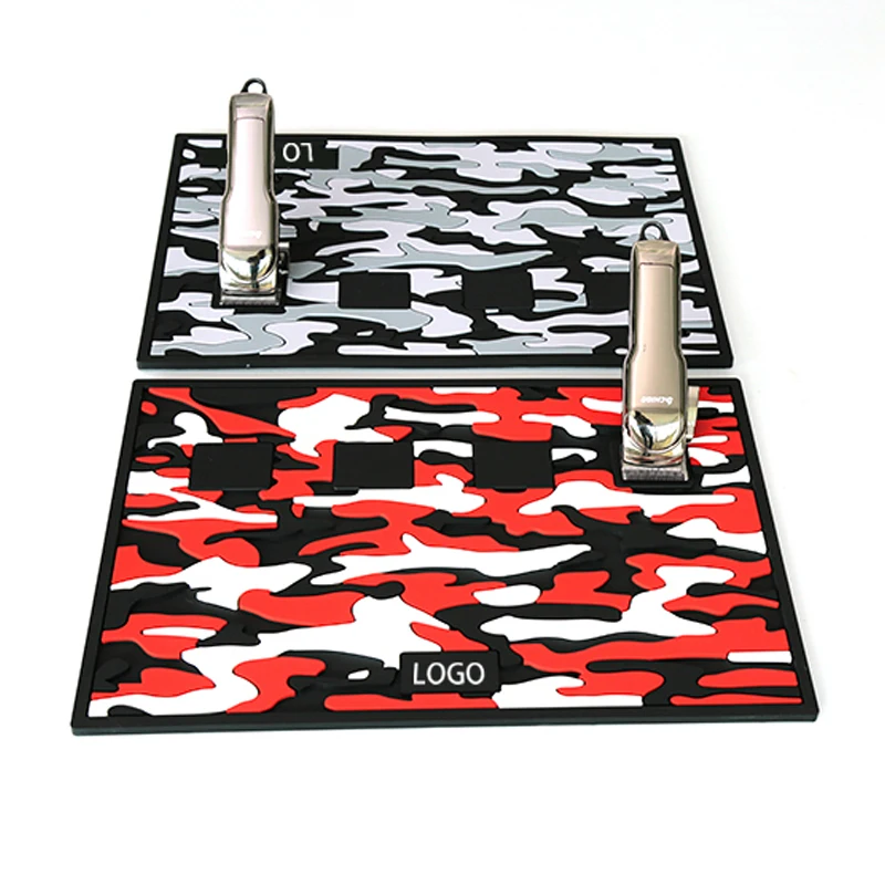 Custom Design High Quality Hold the Hair Trimmer Clipper Magnetic Barber Mat with logo