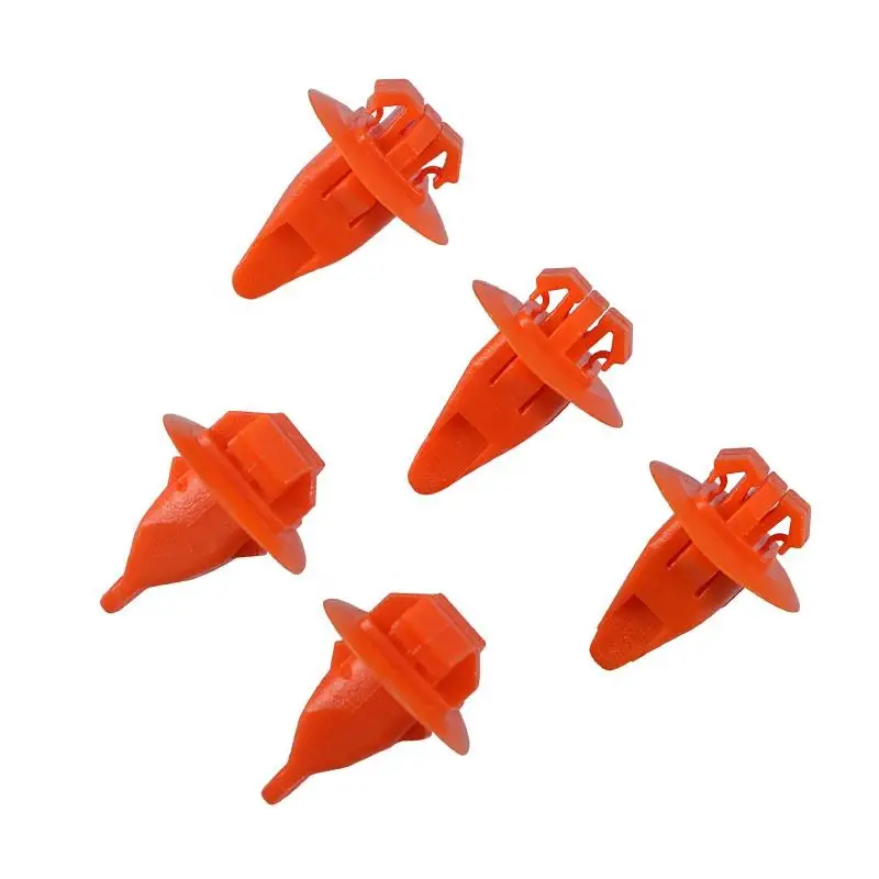 Color Used For Toyota Car Door Trim Panel Retainer Clips Red Automobile Plastic Fastener 100pcs