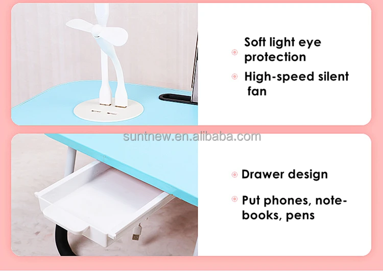 Portable Foldable Laptop Tray Table Multifunctional Laptop Bed Desk