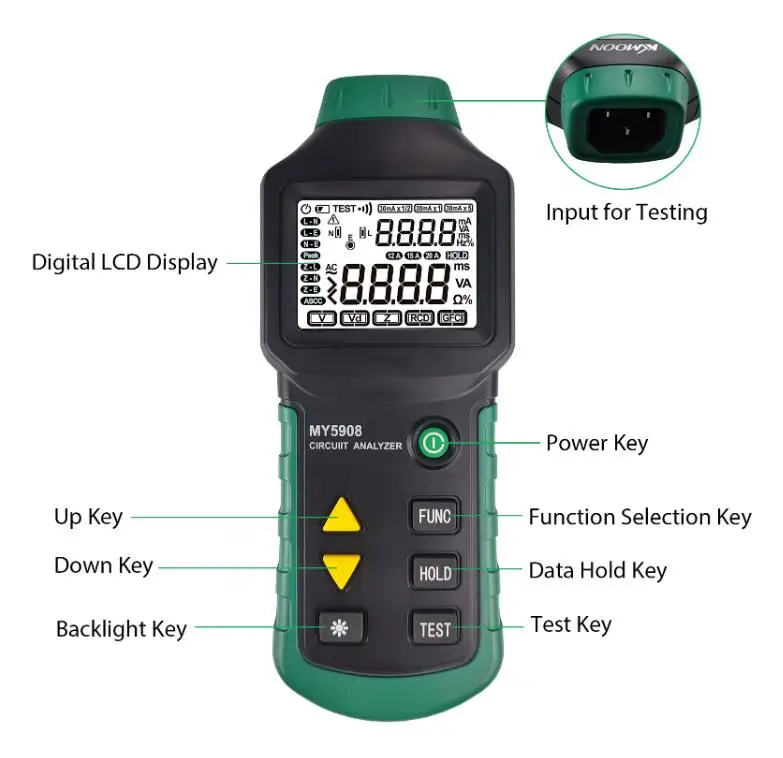 ANALIZZATORE DI POTENZA della batteria RC con monitor digitale LCD