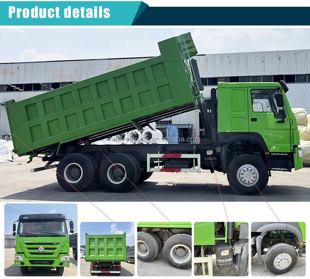 Sinotruck Howo Dump Truck Used 6x4 371hp Euro 3 Left Hand Dump Truck ...