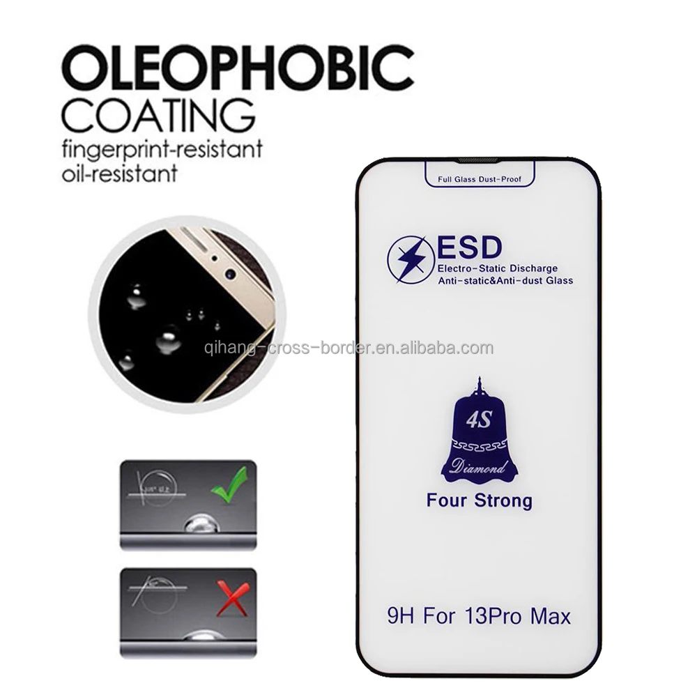 New Arrival Esd Four Strong Tempered Glass With Ear Mesh Anti Static