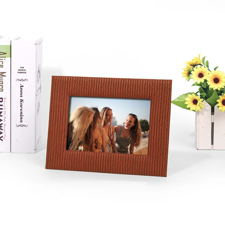 6 Inch Photo Frame - Simple Creative Decorative Leather