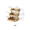 Three-tier storage shelf