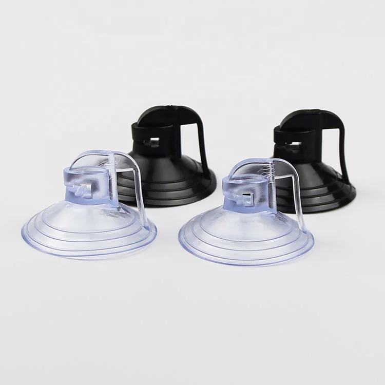 Lot De 10 Ventouses Voiture - PVC Transparent/noir, Diamètre 4,5 Cm, Pour Pare-brise, Miroir, Aquarium, Salle De Bain, Fixation Petits Objets