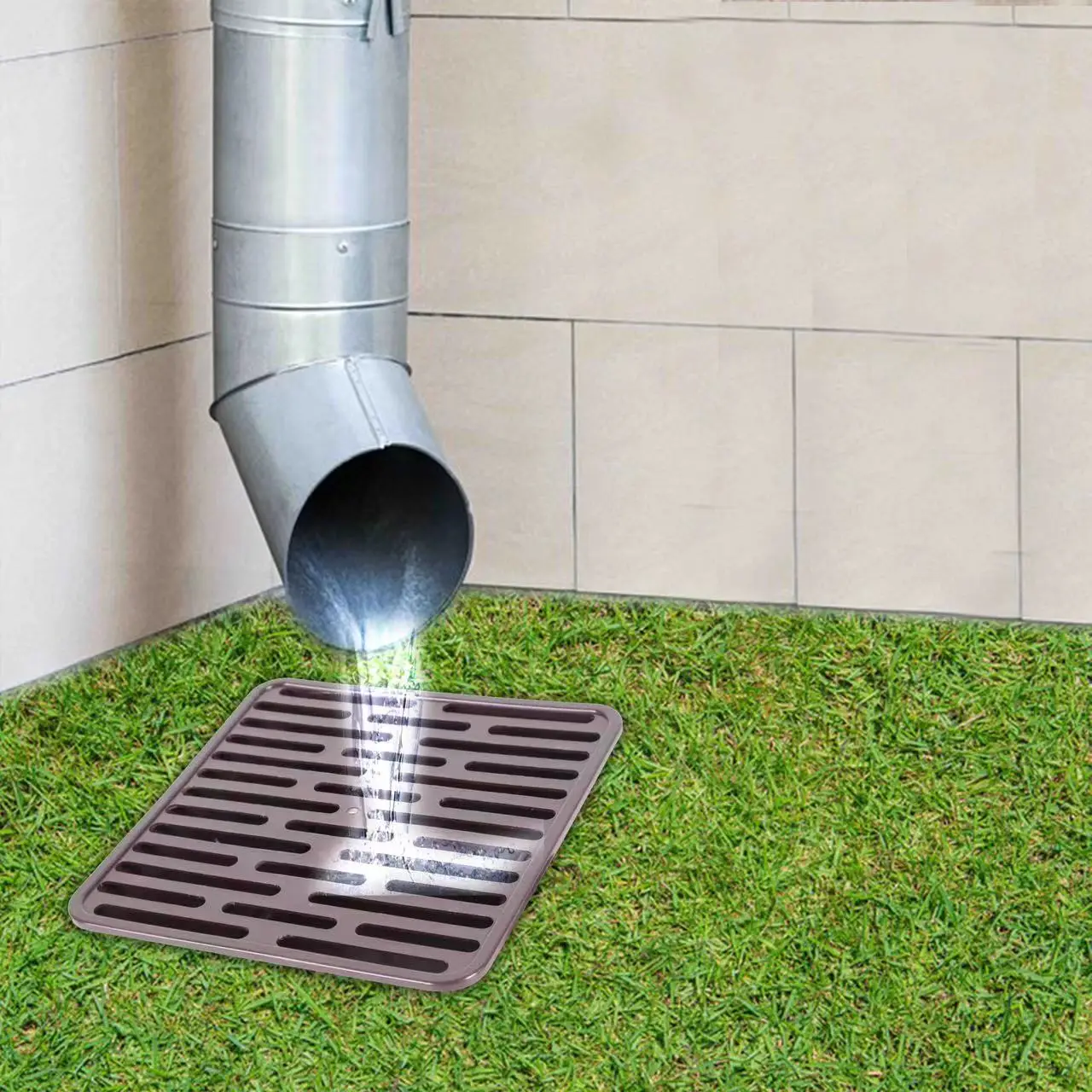 Catch Basin Drain Kit With 1 Opening Square Catch Basin With Plastic