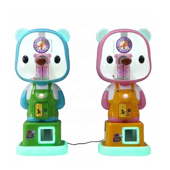 Commercial gashapon arcade games machine kids coin operated gashapon doll machine ABS Material Cute Bear Candy Vending Machine