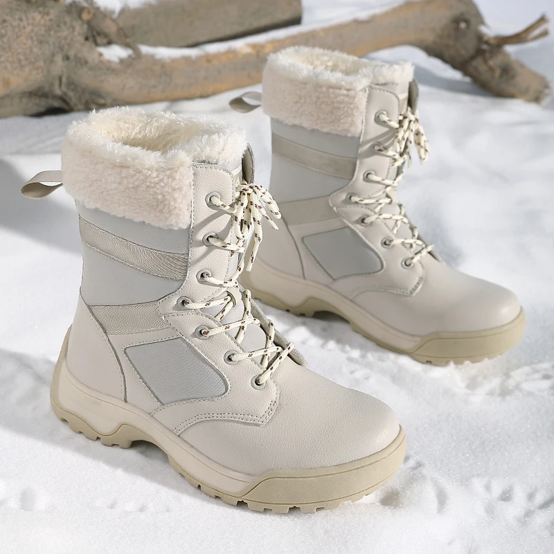 Platform Top Peak Hiker Boot Customizable White Platform Winter