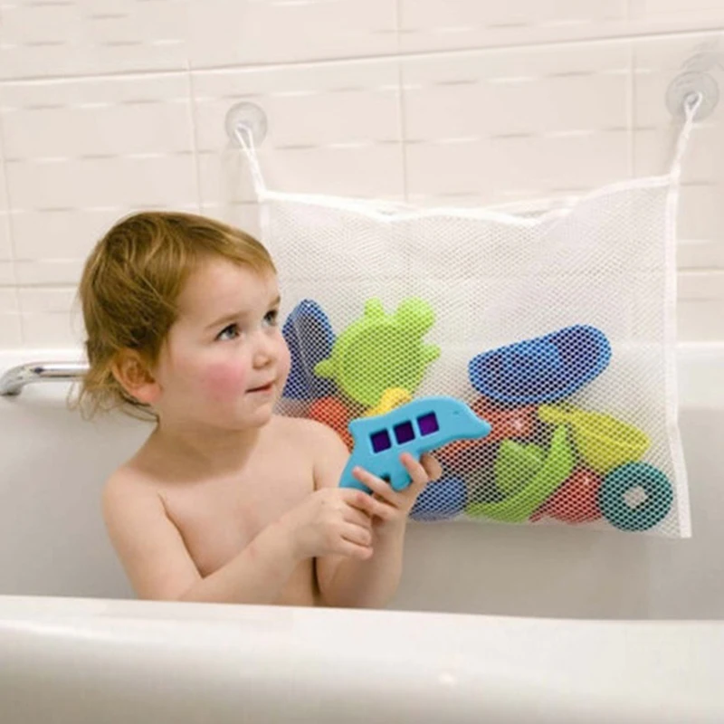 Baby Child Bath Tub Toy Tidy Storage Suction Cup Bag Mesh Net Organizer MA 