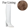 White  with Plush lining