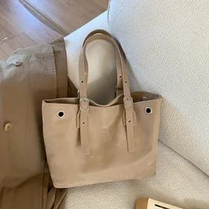 Korean Version Tote Bag for Women Trendy PU Leather Shoulder Bag 2026 Trendy New Fashion Handbag