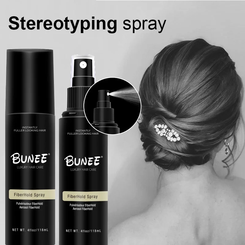 120ml BUNEE New Arrival Hair Spray Style Extra Strong Man Fiberhold Mist Fixing